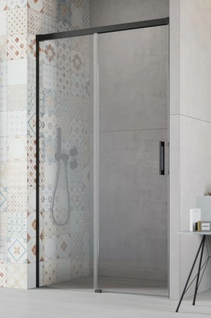 Usa de nisa culisanta Radaway Idea Black DWJ dreapta 130 x H200.5 cm profil negru mat