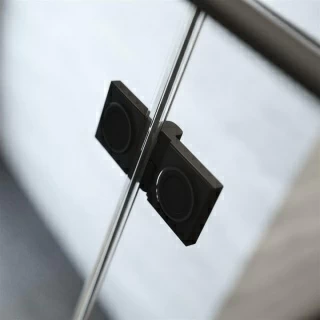 Usa cabina dus Radaway Essenza New Black KDJ, 90 x H200 cm profil negru mat, stanga