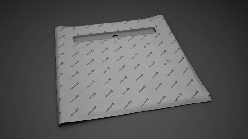 Sistem de dus fara cadita, cu rigola Radaway RadaDrain 110 x 110 cm