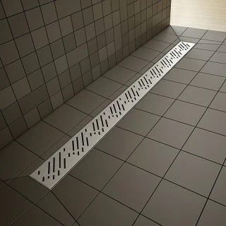 Sistem de dus fara cadita, cu rigola Radaway RadaDrain pe marginea lunga 170 x 80 cm