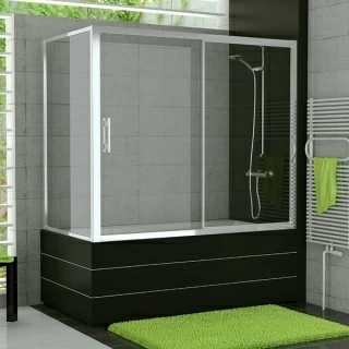 Paravan cada culisant SanSwiss Top-Line TOPB2, 160 x H150 cm