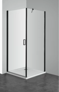 Perete lateral modular cabina dus Sanotechnik Elite Black 80 x H195 cm