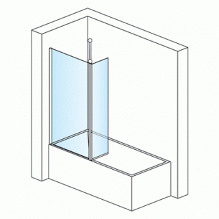 Paravan cada SanSwiss Fun FBD2, 80 x H150cm