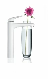 Baterie lavoar monocomanda Grohe Eurostyle , alb, marime XL, maner plin