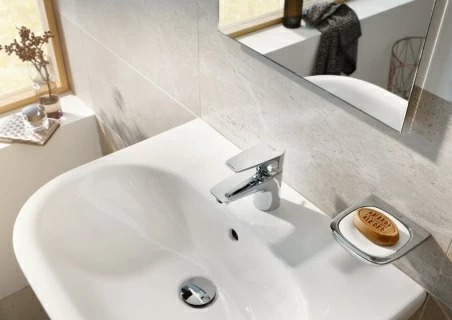 Baterie lavoar Kludi Pure&Solid 60 cu ventil metalic pop-up