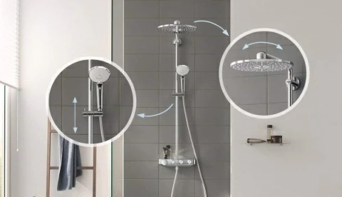 Sistem dus Grohe Euphoria SmartControl System 310 Duo cu termostat
