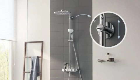 Sistem dus Grohe Euphoria SmartControl System 310 Duo cu termostat