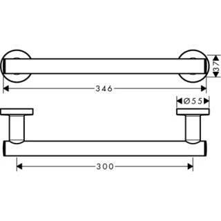 Port Prosop Hansgrohe Logis Universal 30cm