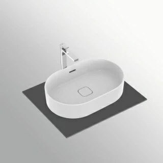 Lavoar tip bol Ideal Standard Strada II 60x40xH13 cm oval, cu preaplin, montaj pe blat