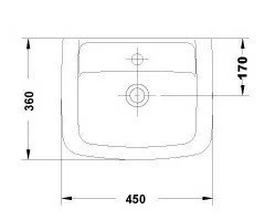 Lavoar Gala Smart 45x36 cm