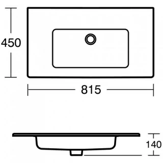 Set PROMO mobilier suspendat Ideal Standard Tempo 80 cm cu lavoar, stejar nisip