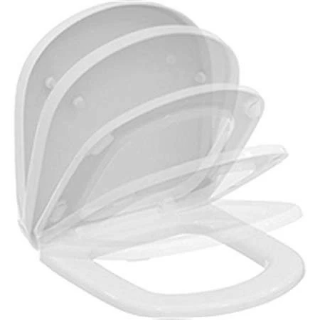 Capac WC Ideal Standard Tempo cu inchidere lenta pentru vas cu proiectie scurta