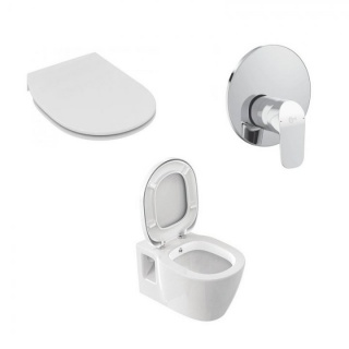 Set PROMO vas wc cu functie de bideu, capac si baterie Ideal Standard bagno.ro