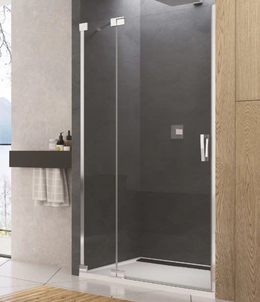 Usa de nisa batanta dintr-o bucata SanSwiss Cadura cu parte fixa CA13 120 x H200 cm