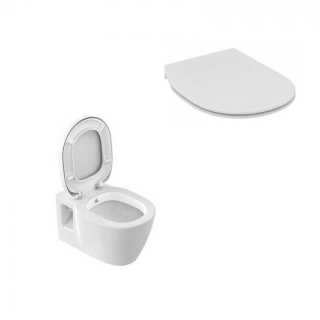 Set PROMO vas WC suspendat cu functie de bideu si capac wc slim Ideal Standard Connect bagno.ro