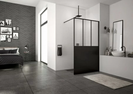 Cabina dus Walk-in SanSwiss Easy Loft 69, 90 x H200 cm