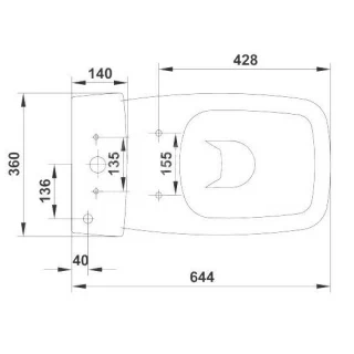 Capac WC inchidere normala, Gala Street Square