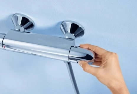 Baterie dus Grohe Grohtherm 1000 cu termostat si set de dus cu bara 60 cm