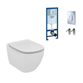 Set PROMO Vas WC suspendat Ideal Standard, capac clasic si rezervor Grohe Rapid SL bagno.ro