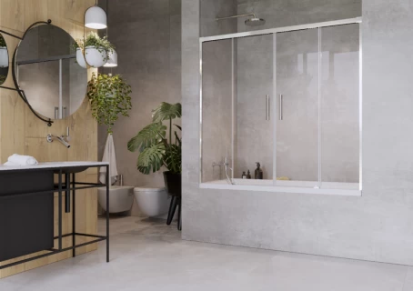 Paravan cada Radaway Idea PN DWD cu usi glisante si parti fixe 160 cm