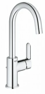 Baterie lavoar Grohe BauEdge monocomanda 1/2" cu set de scurgere, marime L