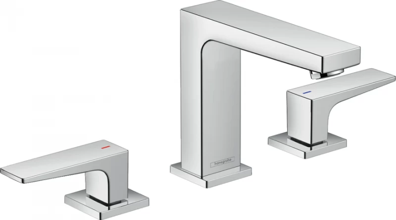 Baterie lavoar Hansgrohe Metropol 110 din 3 elemente cu ventil push-open
