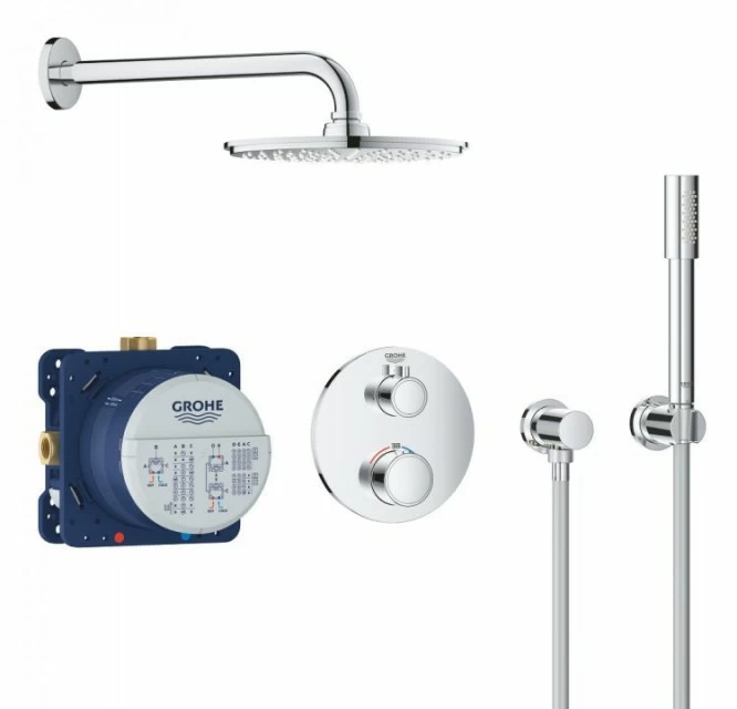 Sistem dus incastrat Grohe Grohtherm Perfect Rainshower Cosmopolitan 210