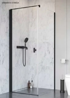 Usa cabina de dus Radaway Nes Black KDJ I, 90 x H200 cm, negru