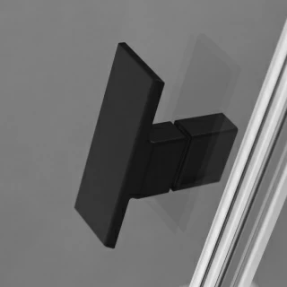 Usa cabina de dus Radaway Nes Black KDD B, 90 x H200 cm, negru