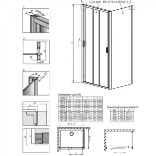 Usa cabina dus Radaway Evo DW 75 x H200 cm