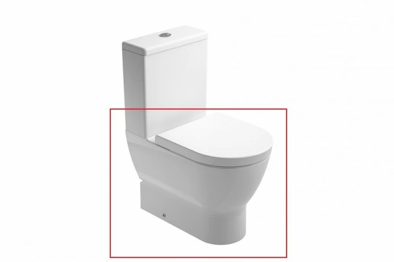 Vas wc Gala Emma Rounded BTW Compact Rimless 60 x 36 cm