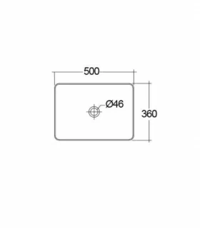 Lavoar Rak Ceramics Feeling 50x36 cm negru mat
