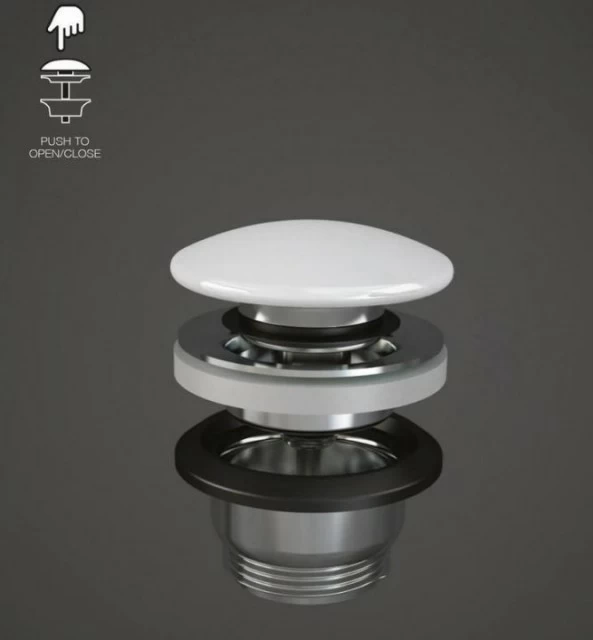 Ventil pentru lavoar Rak din ceramica, alb