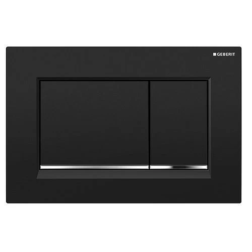 Clapeta actionare rezervor incastrat, Geberit Sigma30, negru-mat lacuit