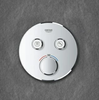 Baterie dus Grohe Grohtherm Smartcontrol termostatata cu 2 iesiri, crom