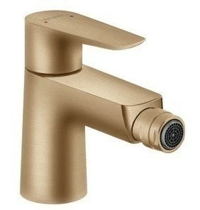 Baterie bideu Hansgrohe Talis E bronz periat, cu ventil pop-up