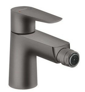 Baterie bideu Hansgrohe Talis E negru periat, cu ventil pop-up