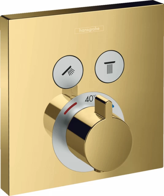Baterie dus Hansgrohe ShowerSelect termostatata cu 2 functii, auriu