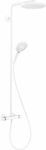 Sistem dus Hansgrohe Raindance Select S 240, baterie termostatata, alb mat