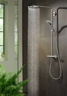 Sistem dus Hansgrohe Raindance Select S 240, baterie termostatata, bronz periat