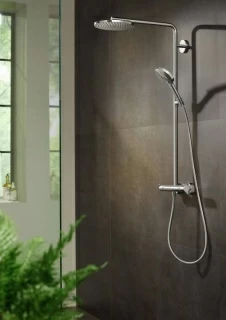 Sistem dus Hansgrohe Raindance Select S 240, baterie termostatata, bronz periat