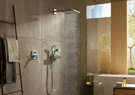 Palarie dus Hansgrohe Raindance, brat de perete, auriu