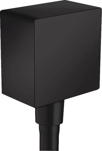 Cot iesire dus cu valva anti-reflux Hansgrohe Fixfit E, negru mat
