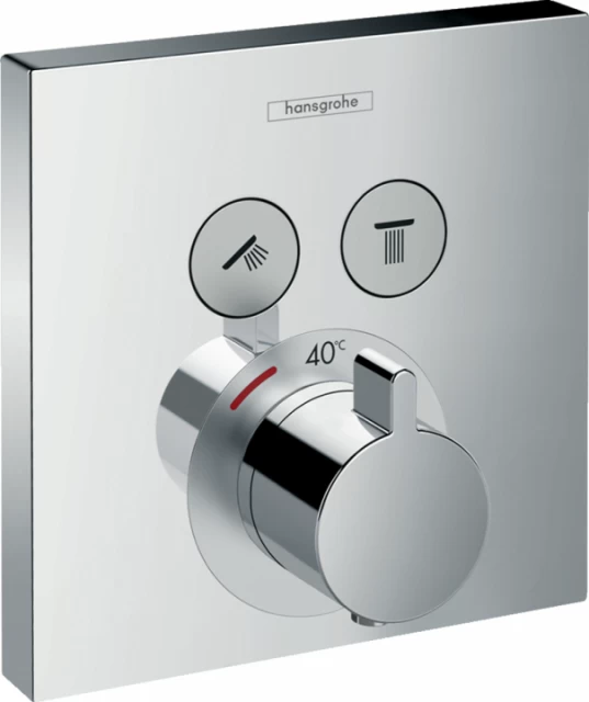 Baterie dus Hansgrohe Select termostatata cu montaj incastratat