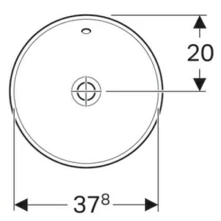 Lavoar incastrat Geberit VariForm Ø 40 cm