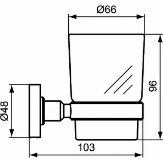 Pahar cu suport IdealStandard IOM