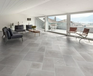 Decor ceramic Sintesi Italia, Atelier Bianco Decoro 2 cm, 60,4x60,4 cm