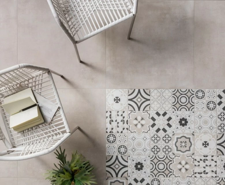 Gresie portelanata Sintesi Italia, Flow Taupe 60,4x60,4  cm