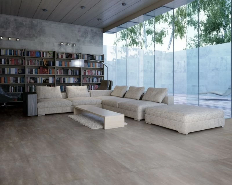 Gresie portelanata Sintesi, Tribeca Fumo 35x35 cm