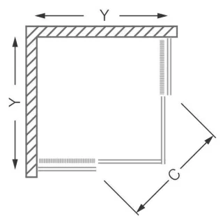 Cabina dus dreptunghiulara Roltechnik Lega Line LLS2 90x120 cm